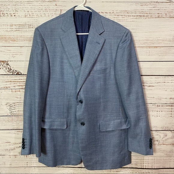 Pal Zileri Other - PAL ZILERI BLUE 2 BUTTON SPORTS COAT BLAZER JACKET 50r